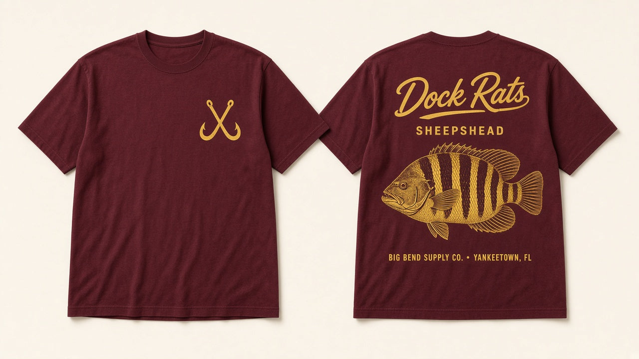 Dock Rats tee, back print - Big Bend Supply Co.