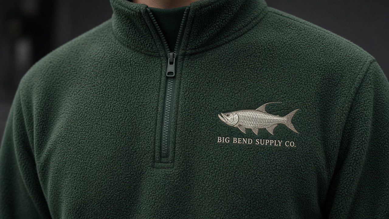 Silver King fleece, back print - Big Bend Supply Co.